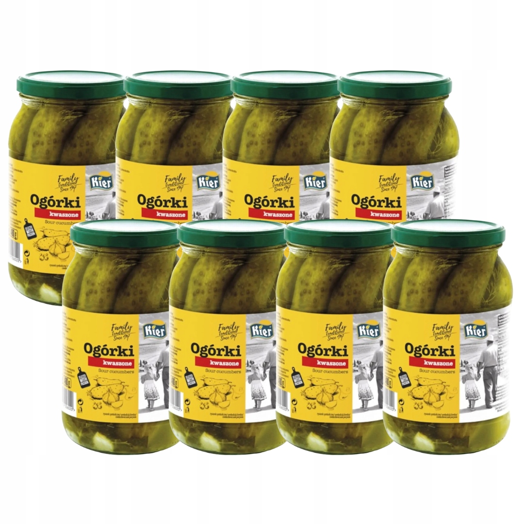 Levně Kier Kysané okurky 860 g X 8 Kusů