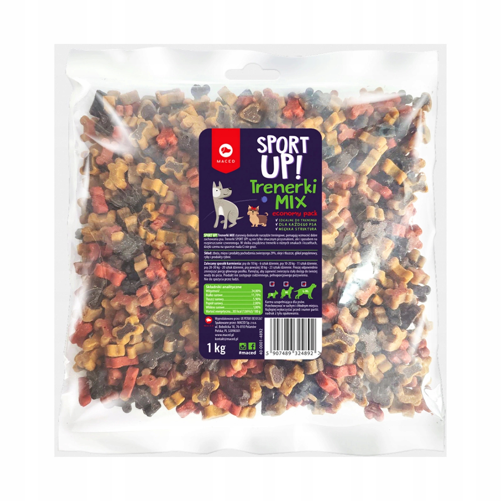 Maced Mix Sport Up! Masové kostky – psí pamlsek – 1 kg