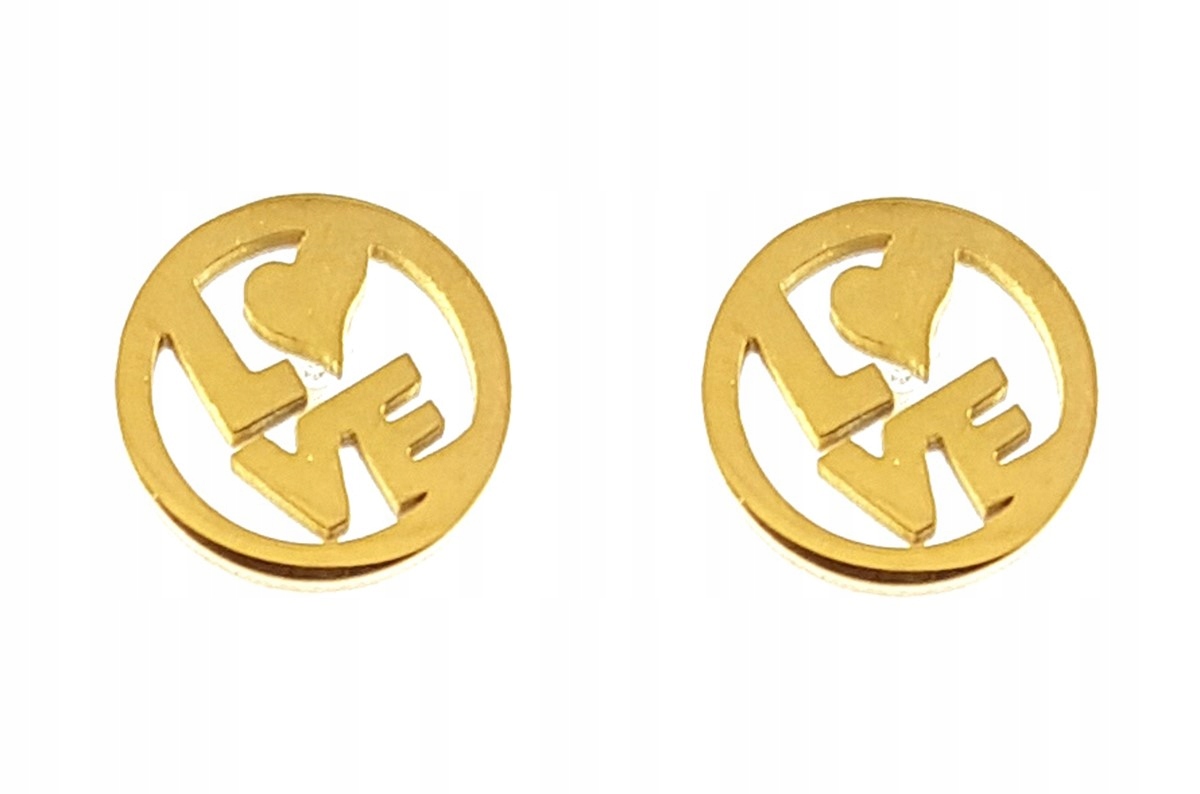 

Kolczyki stal chirurgiczna love Stainless Steel