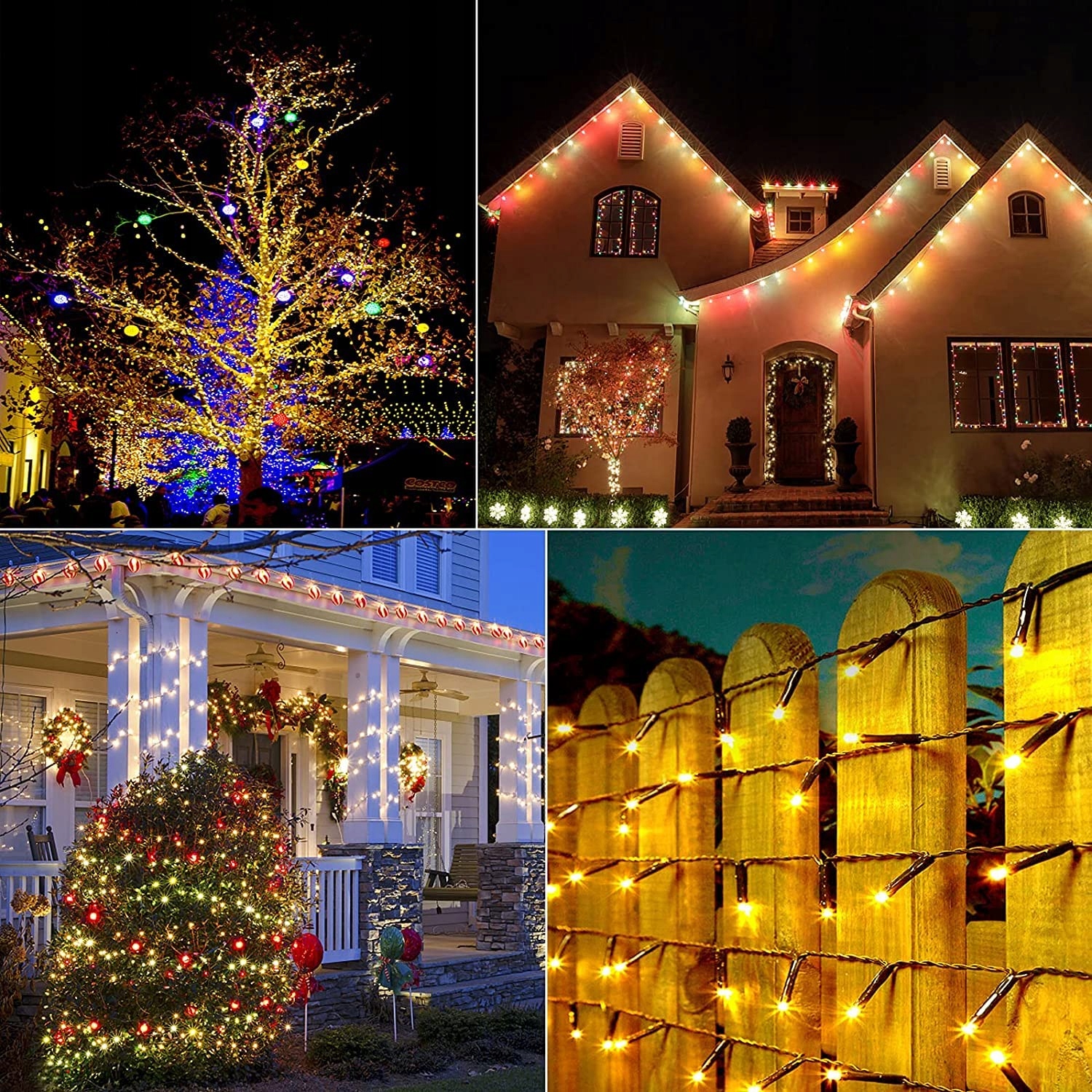BOWFAR Łańcuch Świetlny Girlanda Świąteczna Lampki 11 Trybów 10M 900 LED — miniatura 7