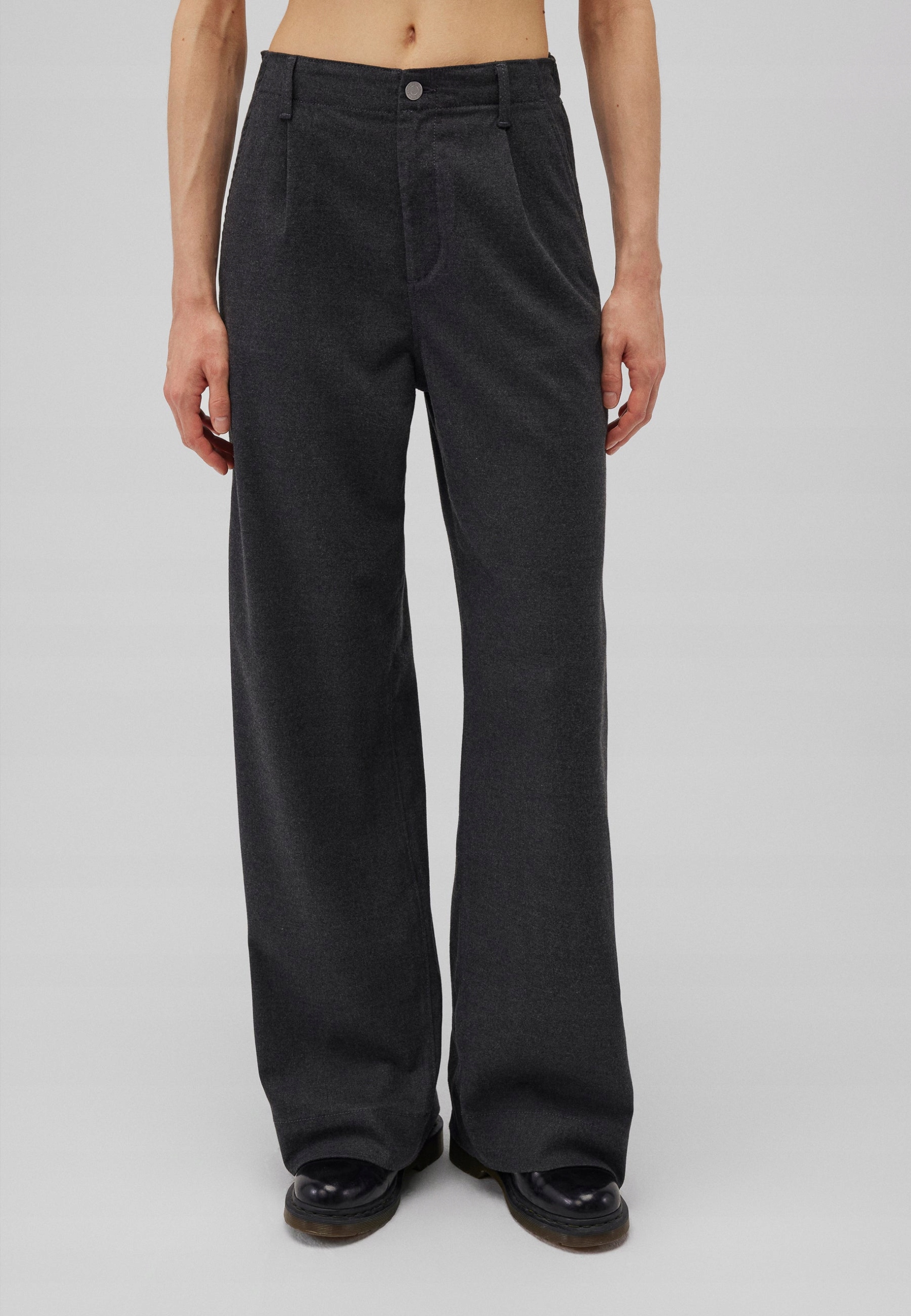 Mavi Černé Kalhoty Jednoduché Vysokého Střihu Z Bavlny 30/30 6FA