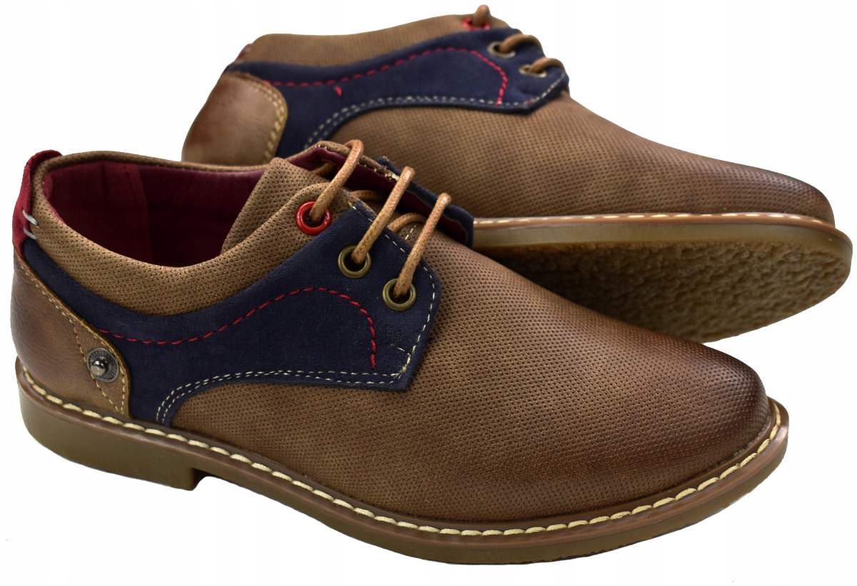 VICO Modne PÓŁBUTY Wizytowe Brown 21,5 cm - 32/33