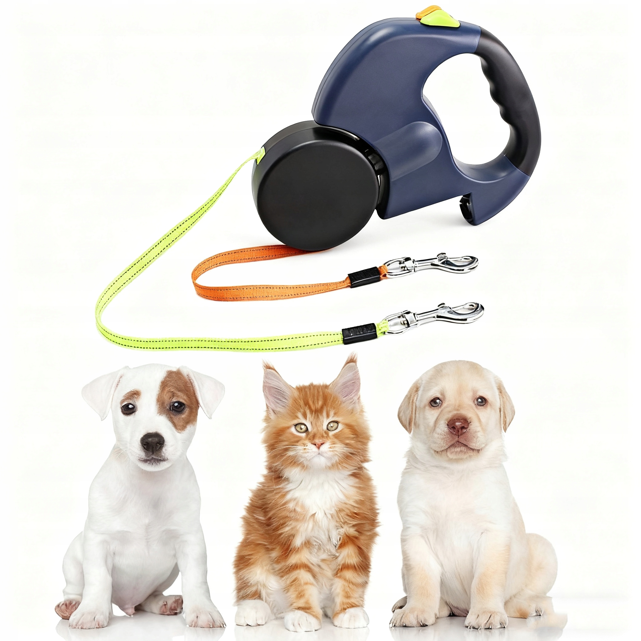 Levně Vodítko pro psa s páskou 3 m/10 kg Automatické škálování