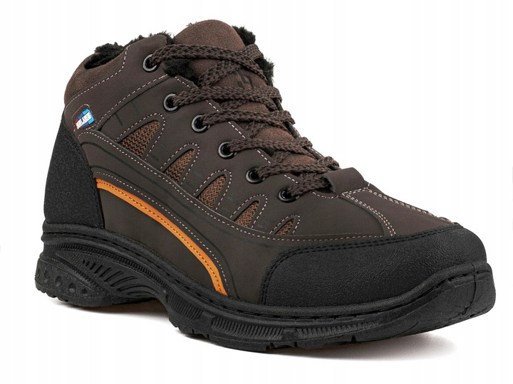 BUTY MĘSKIE Sportowe ZIMOWE OCIEPLANE za kostkę do pracy ŚNIEGOWCE shoes P2 Rozmiar 42