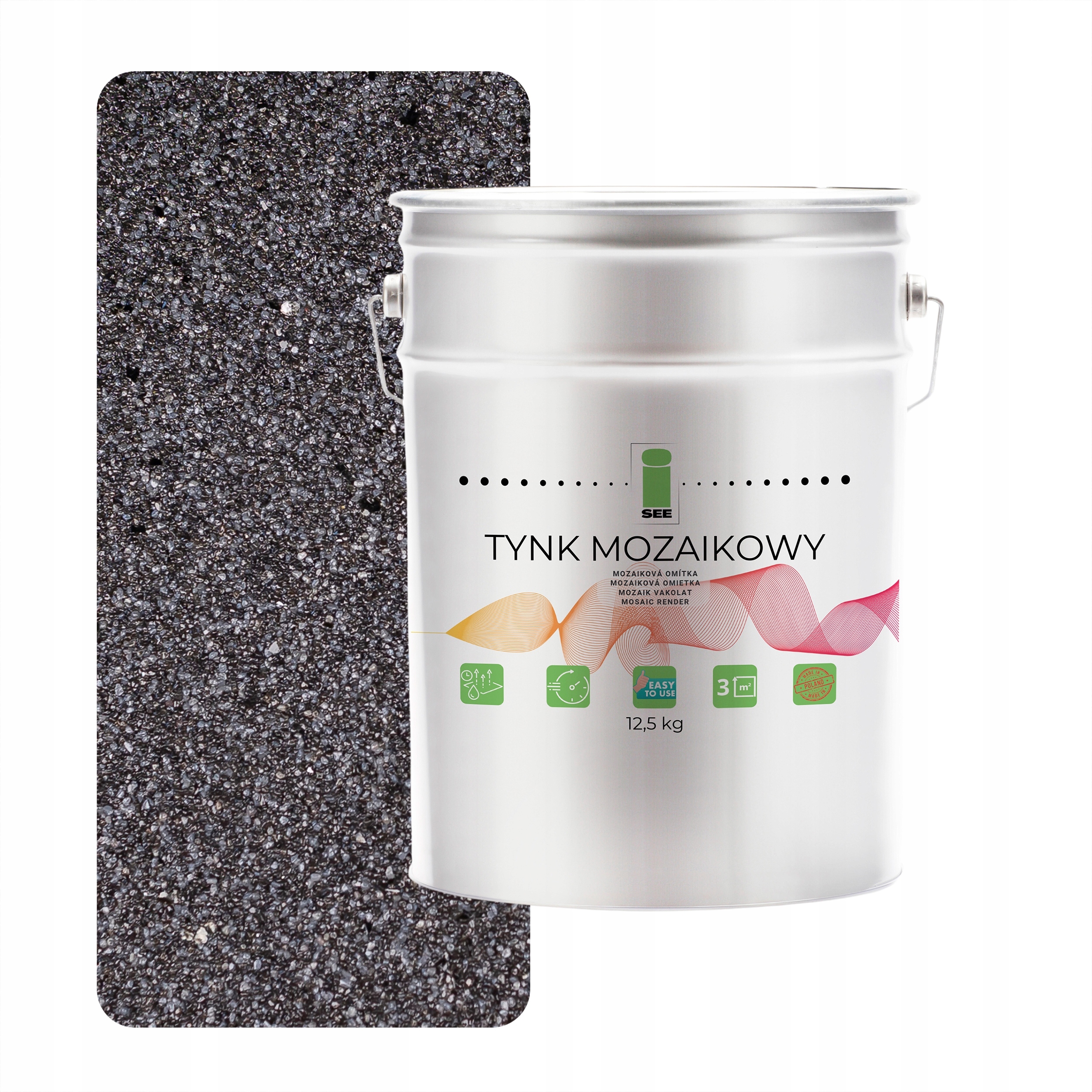 Mozaiková omítka Marmolit s Mikou Šedá Pryskyřice 12,5 kg Mrazuvzdorná M45