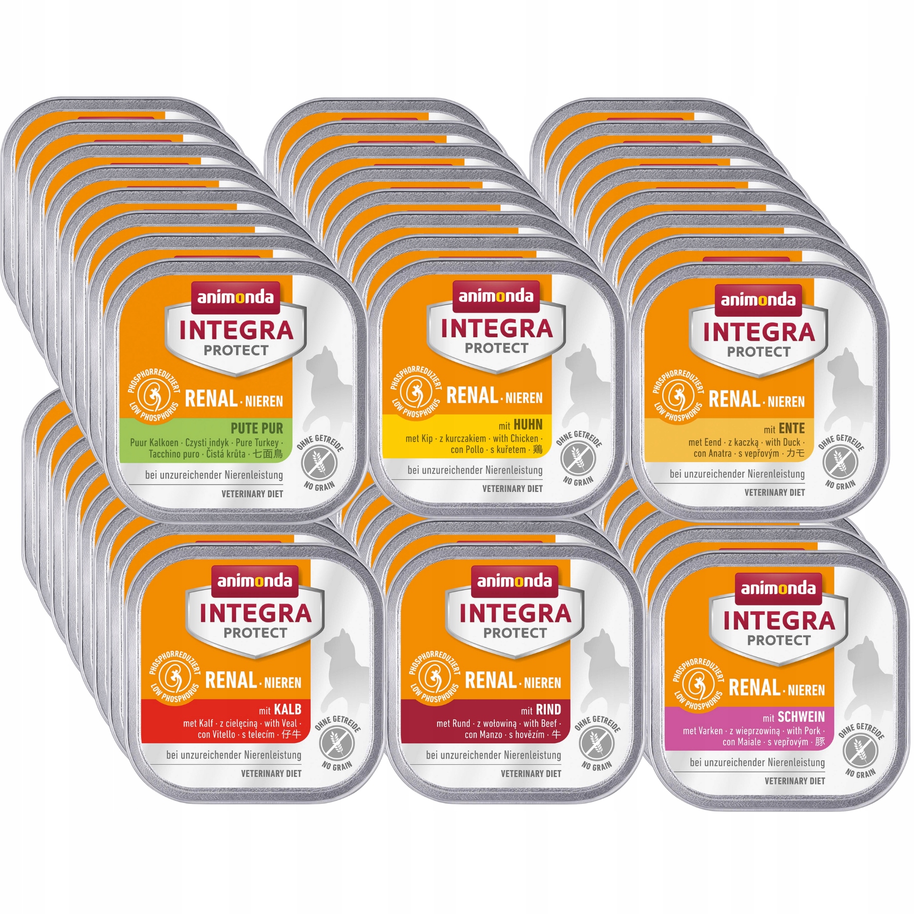 Animonda Integra Renal (Nieren) 48x100 g – mix chutí (selhání ledvin)