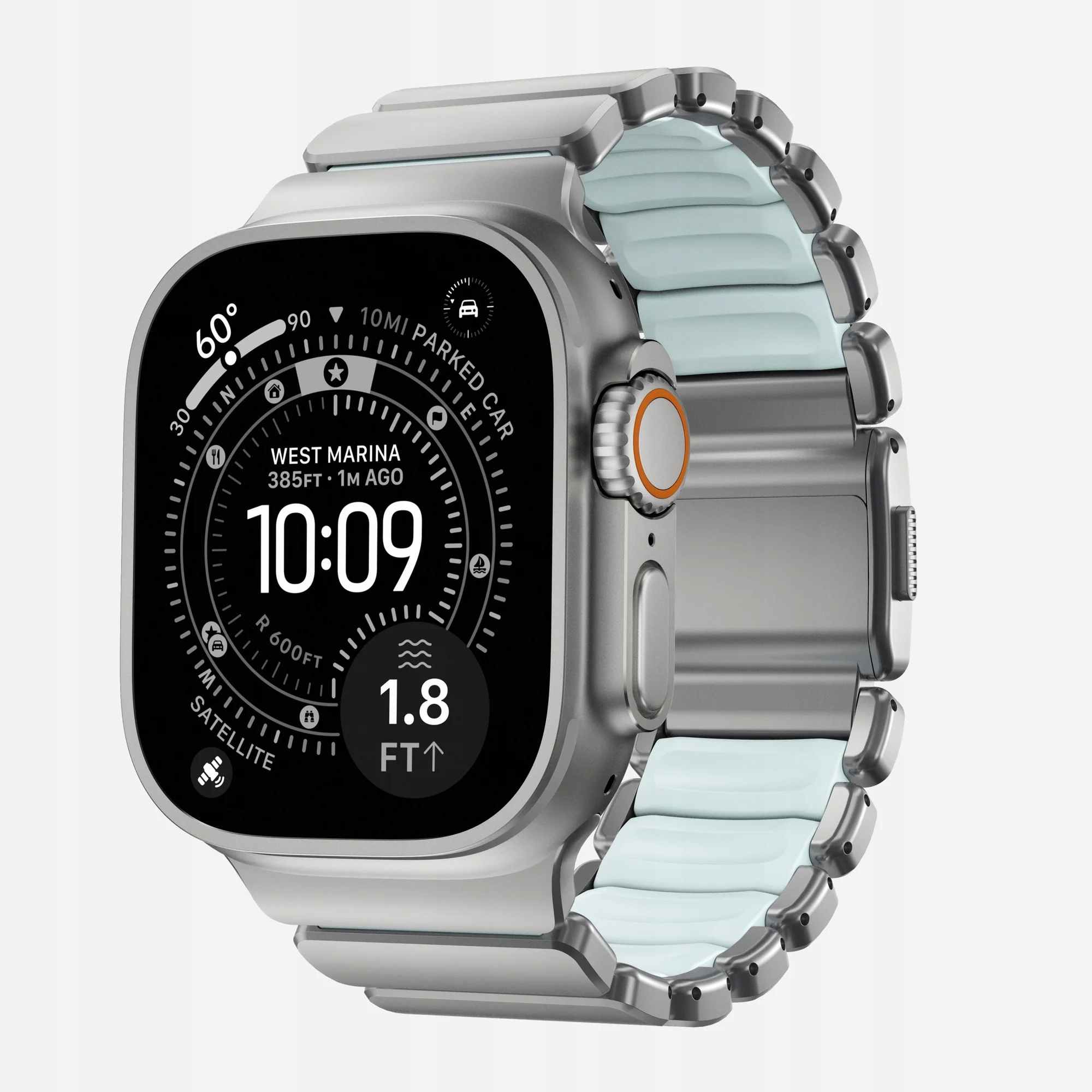 Nomad Stratos titanový náramek pro Apple Watch 4/5/6/7/8/9/SE 44/45 mm