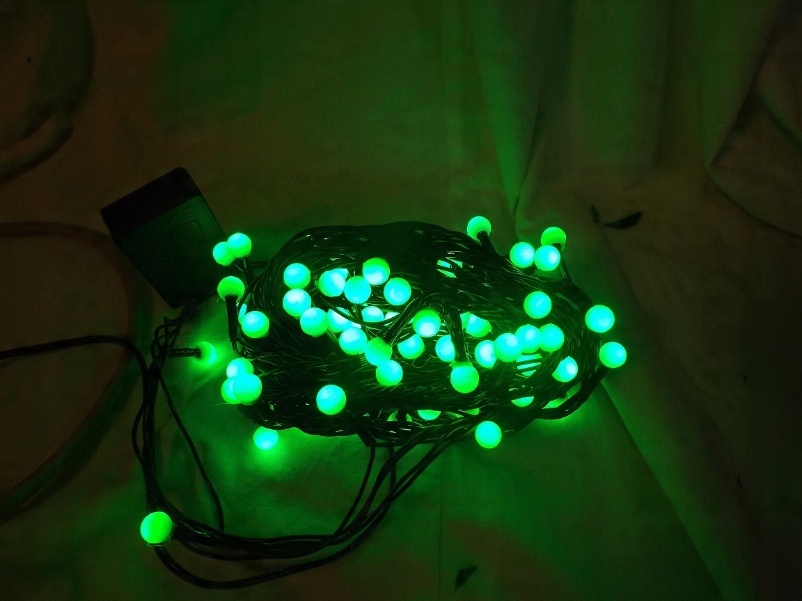 

Lampki Choinkowe Kulki 100LED Zielone -programator