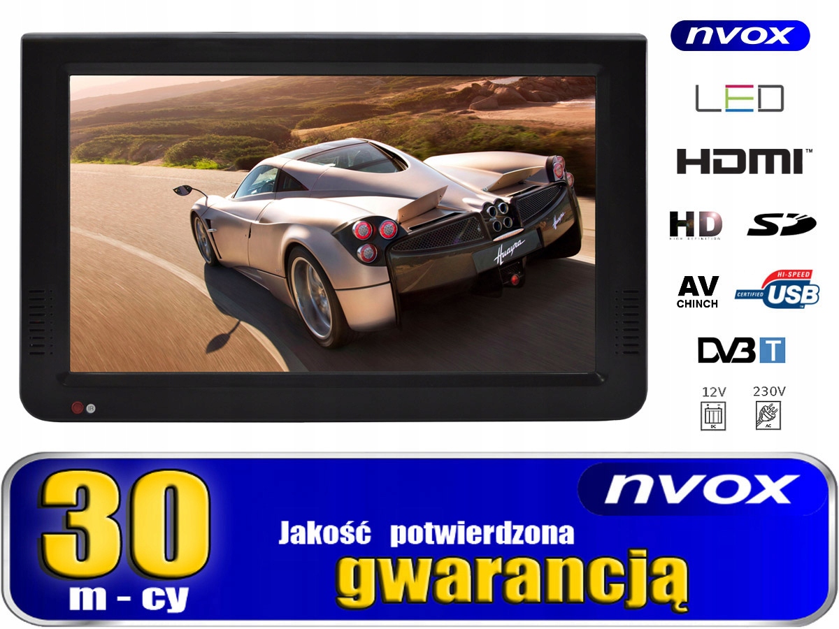 NVOX Telewizor LED 10" z tunerem DVBT2 - SMART Marka NVOX