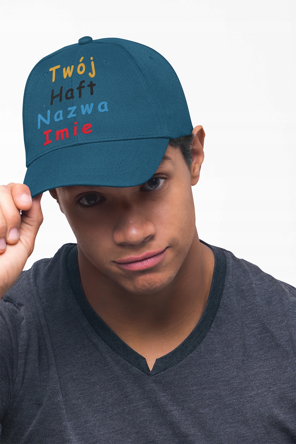 

Czapka Bejsbolówka Haft Logo Napisem Nadrukiem