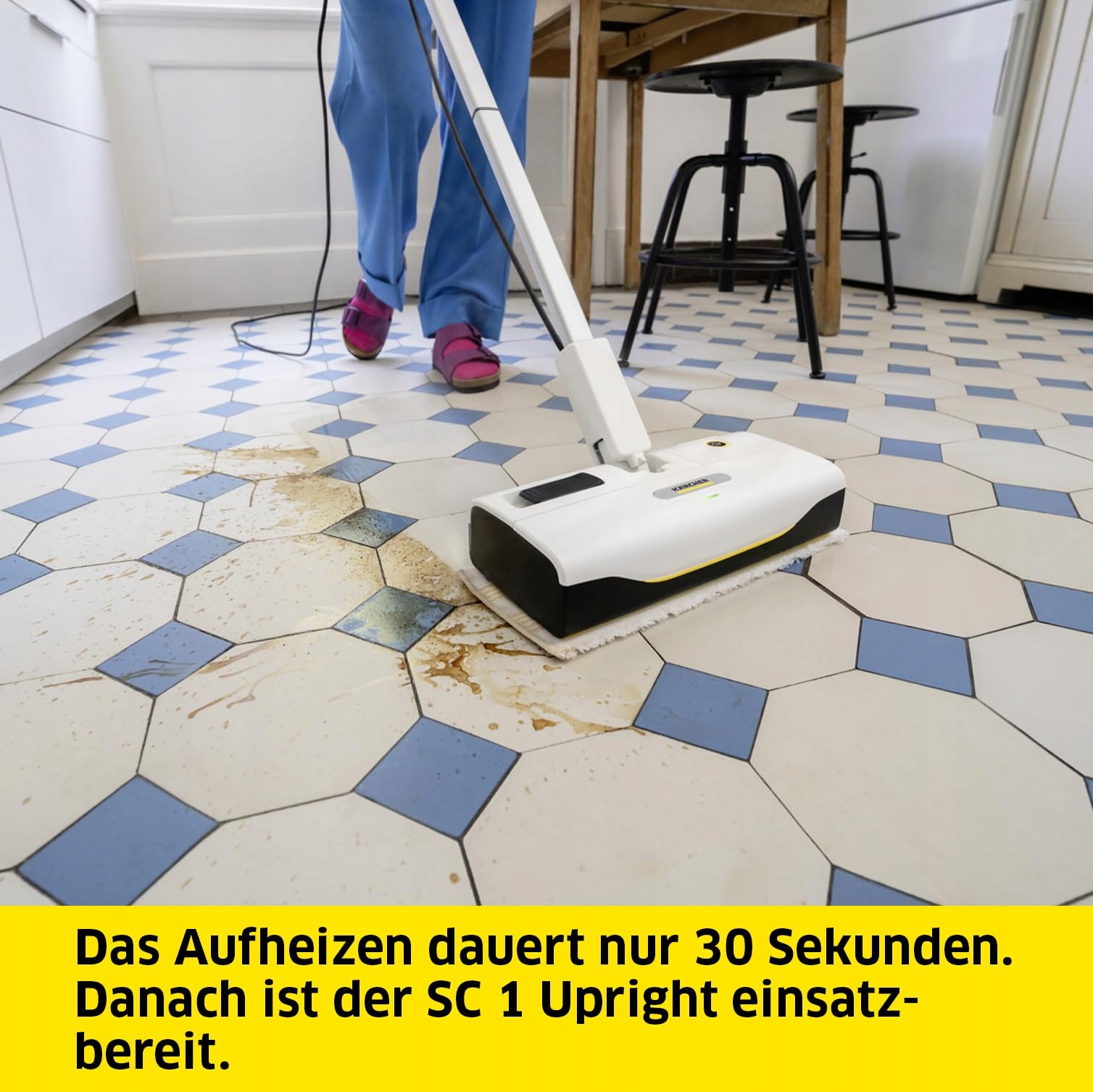 KÄRCHER SC 1 Mop Parowy, 30s nagrzewanie, 30m², 0,2l, 1300W — miniatura 4