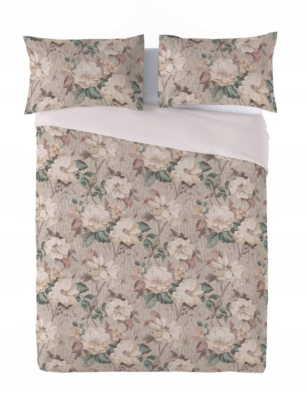 Posteľná Bielizeň Plátená Linen Tlač 160x200 Ruže 04