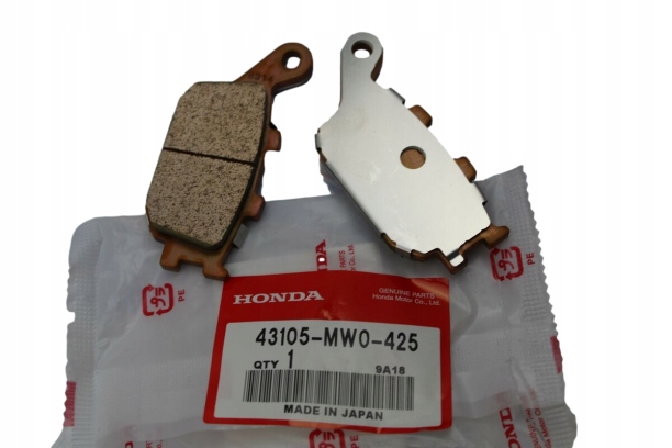 43105-MW0-425 Brzdové doštičky Honda