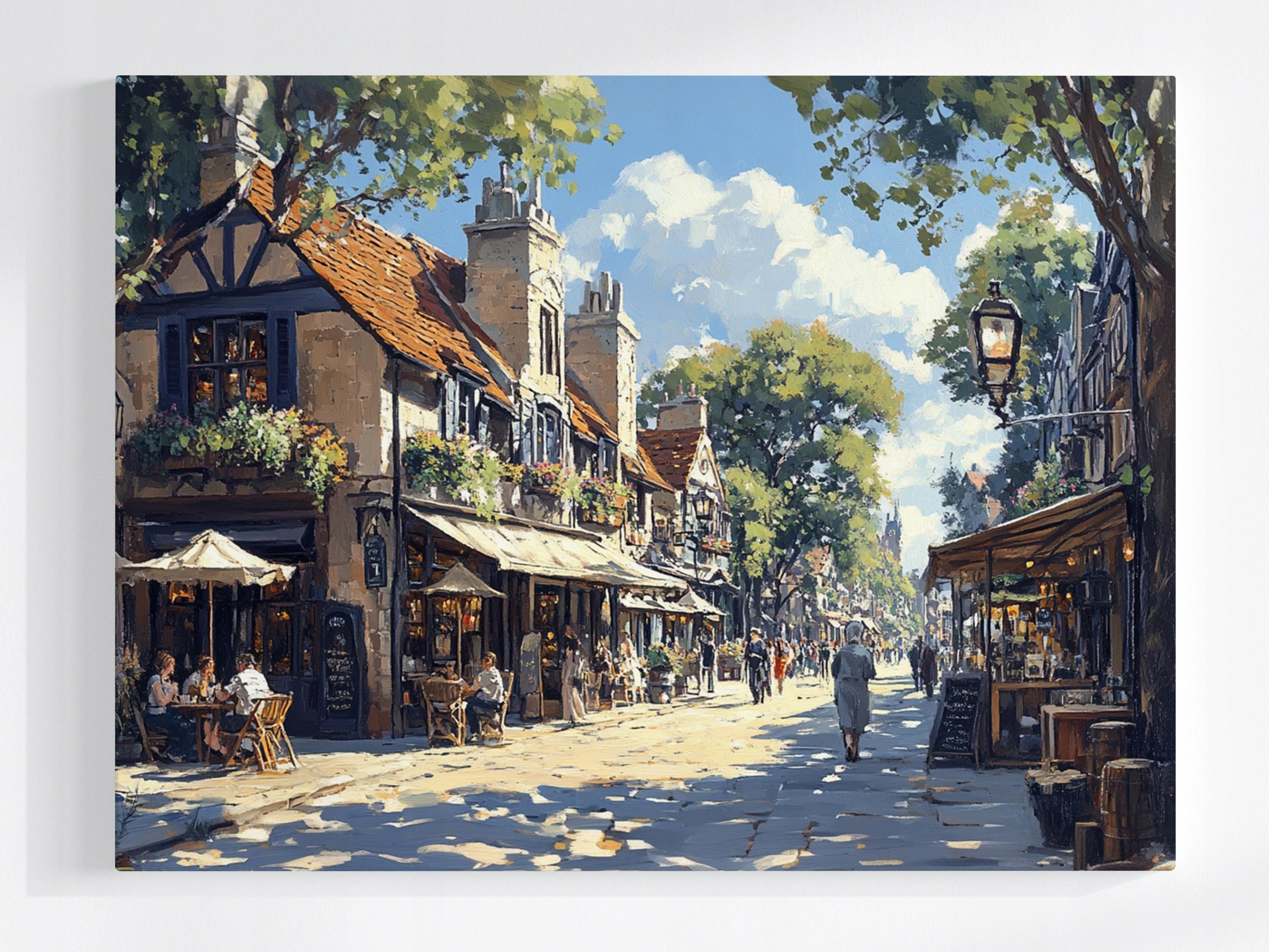 Obraz Na Plátně Canvas Město Francie Ulička Bulvár Restaurace 100x75