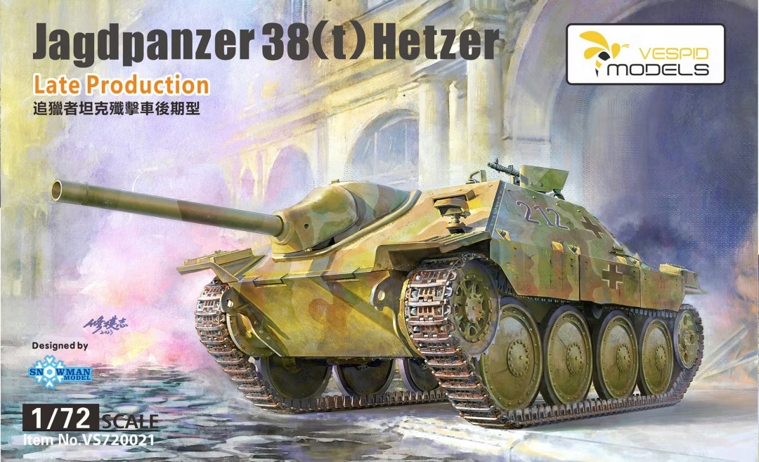 Jagdpanzer 38(t) Hetzer Late Production Vespid Models VS720021 skala 1/ ...