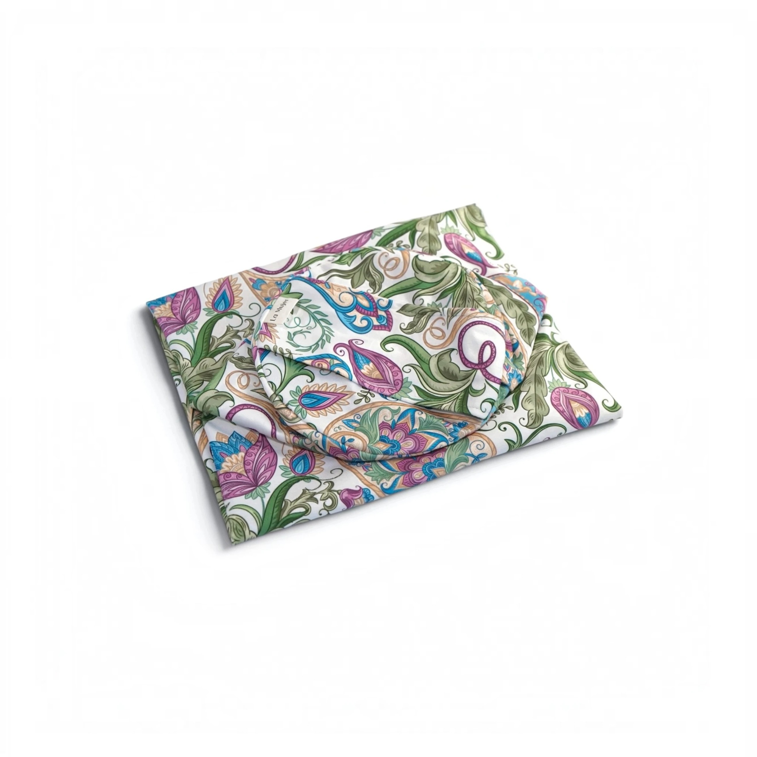 Pokrowiec na wałek z łuską gryki, bolster botanical