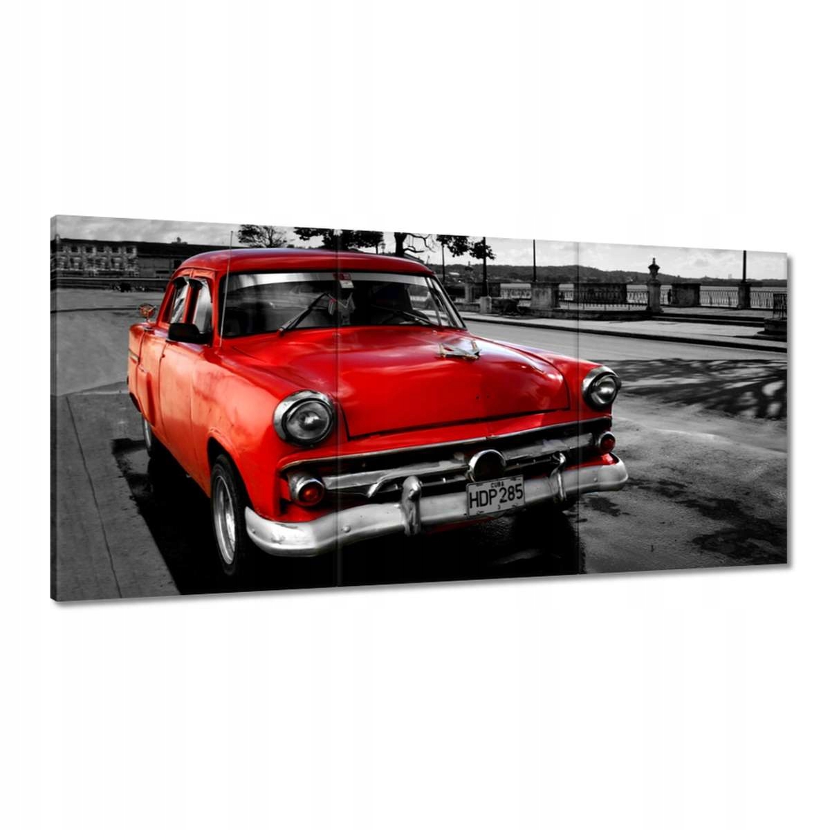 Obrazy 180x90 Kubánske červené auto