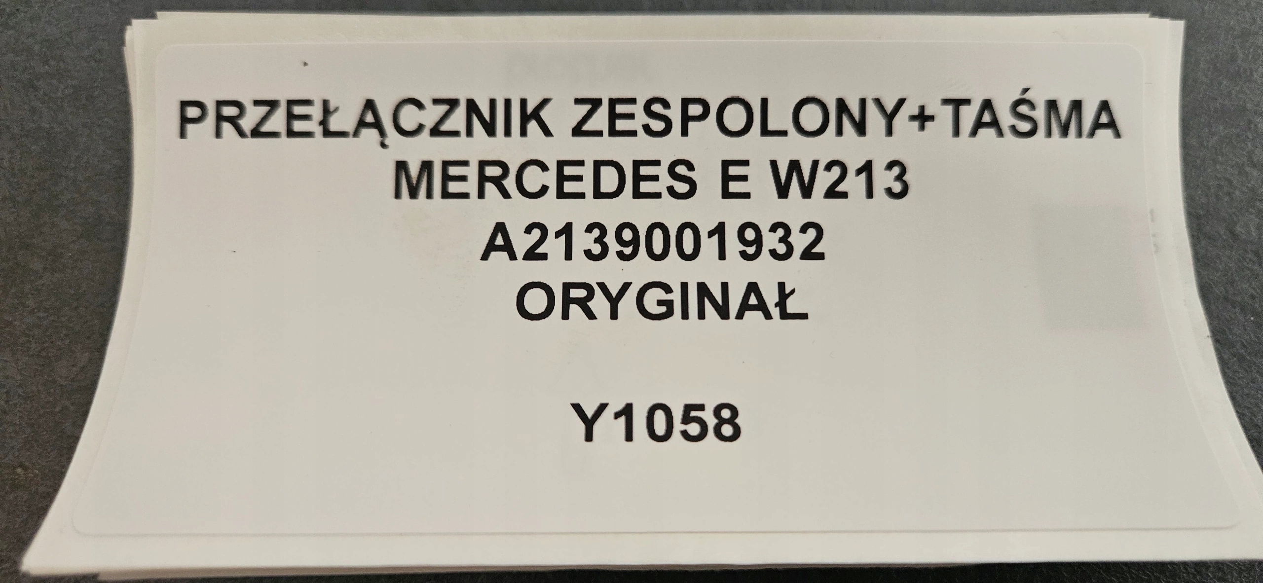 Kombischalter MERCEDES E W213 Original