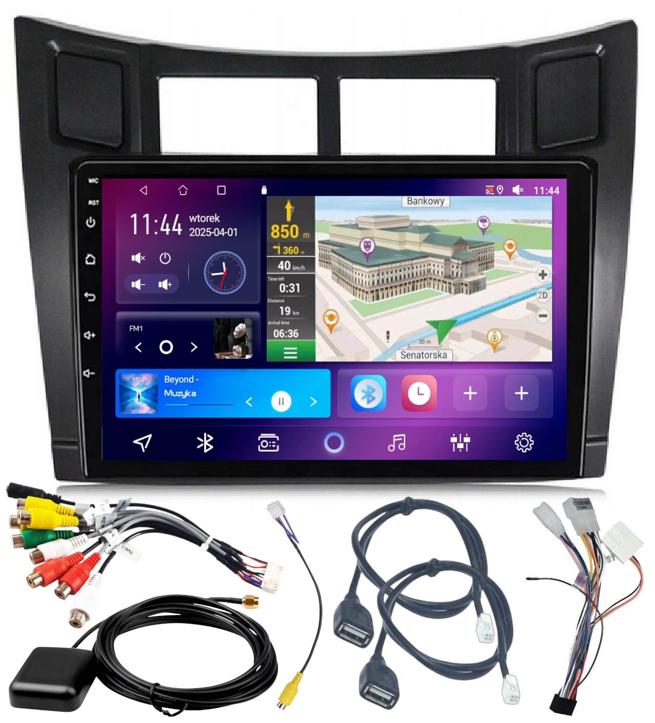 Autorádio S Carplay Toyota Yaris 05-12 Wifi Android 4GB 64GB