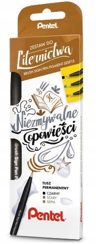 

Pisaki do kaligrafii Pentel Niezmywalne opow 3 kol