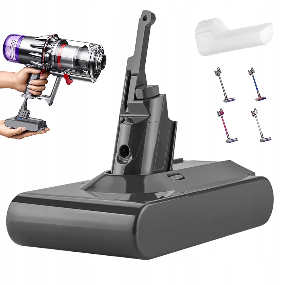 Wysokojakościowa Bateria 4600MAH Dla Dyson V8 SV10 Z Wskaźnikiem Led