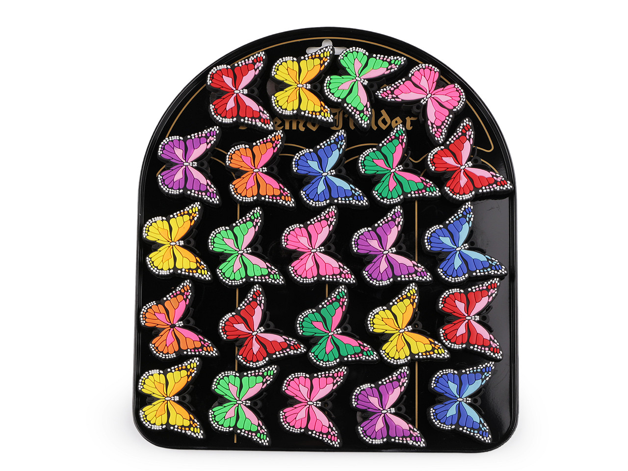 Silikonové magnety sova, motýl 24 ks