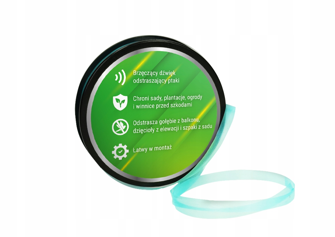 TAŚMA NA PTAKI NO PEST DŹWIĘKOWY ODSTRASZACZ PTAKÓW SZPAKÓW WRON 30MB Zastosowanie przeciwko ptakom