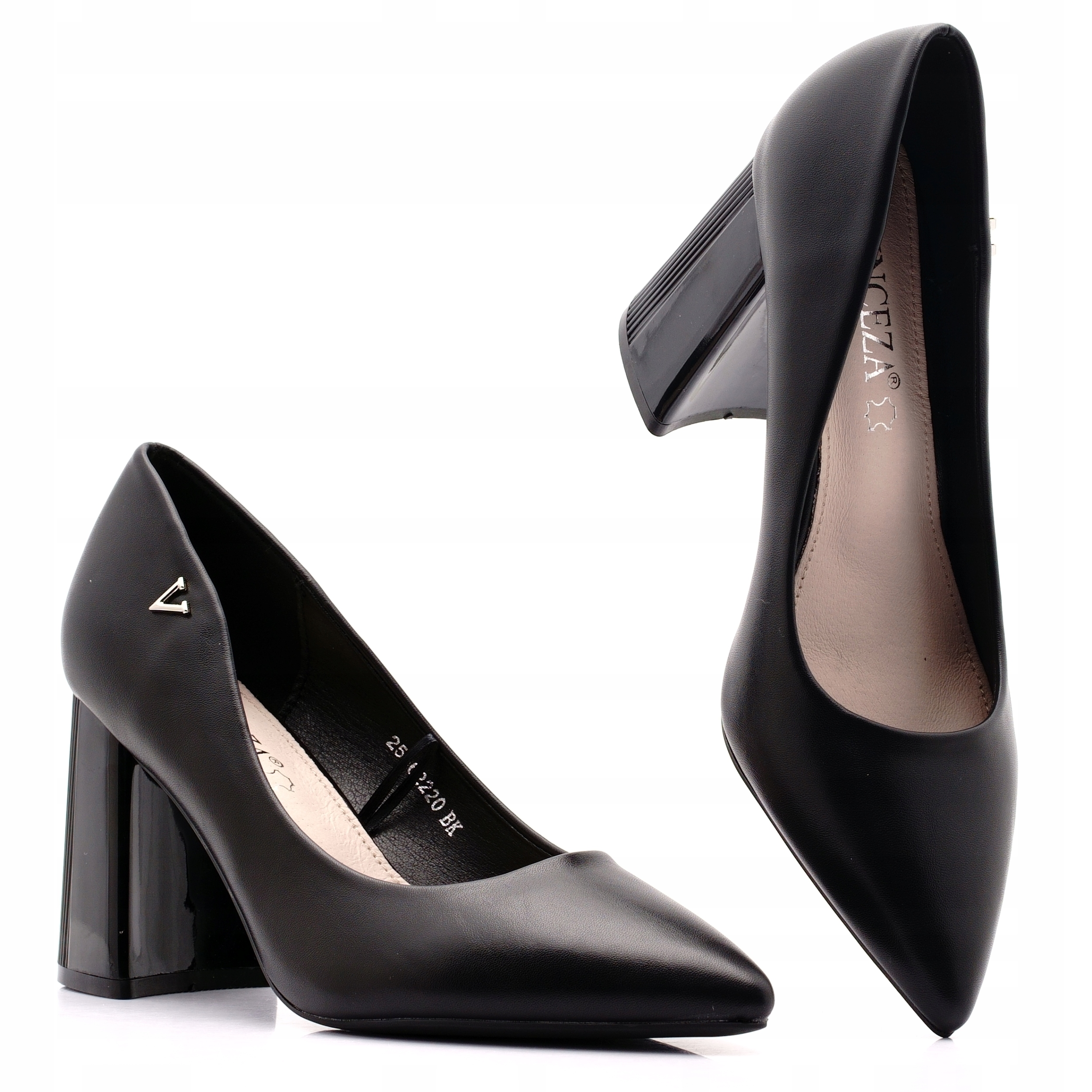 Vinceza Buty Damskie Czółenka Na Słupku Wizytowe Wkładka Skóra 62220 38