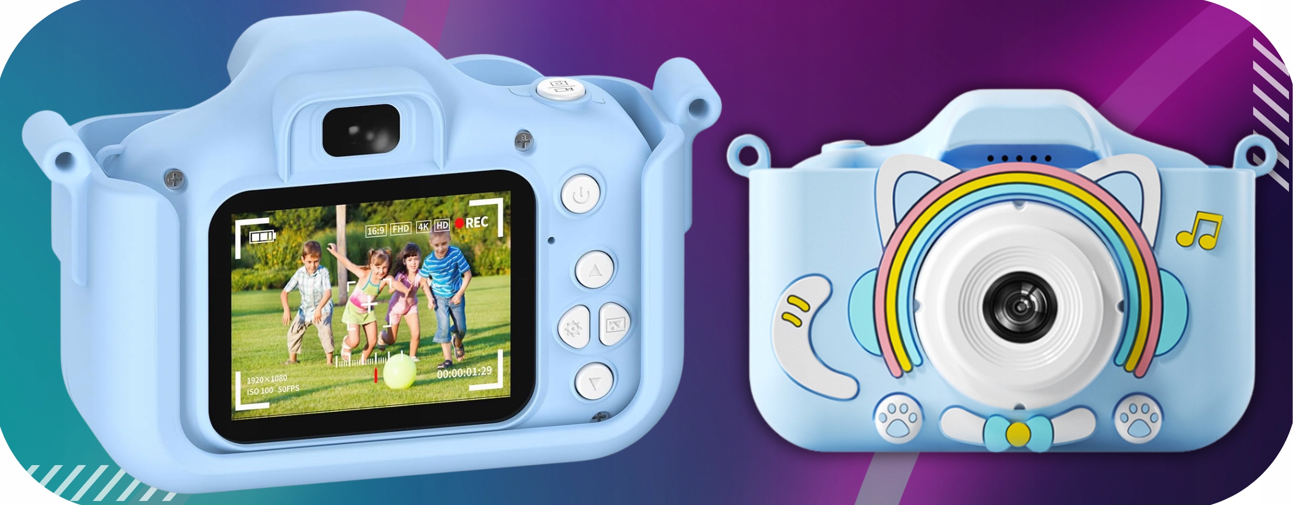 APARAT CYFROWY DLA DZIECI FOTOGRAFICZNY wbudowane gry filtry + KARTA 32 GB Bohater / Bajka Inny