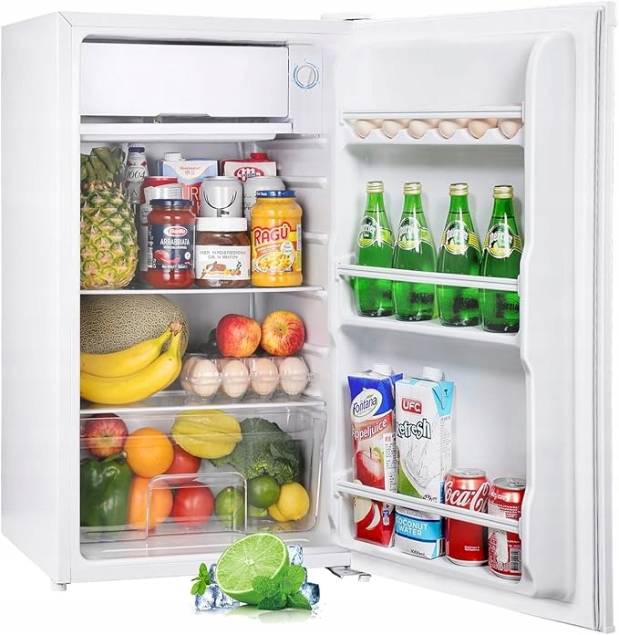 Mini lodówka Upstreman 91 L z zamrażarką, mini lodówka jednodrzwiowa