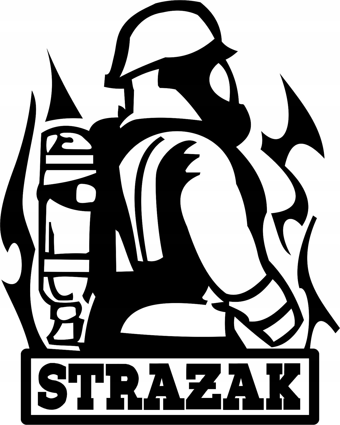 

Naklejka Straż Strażak Osp 15 cm różne kolor
