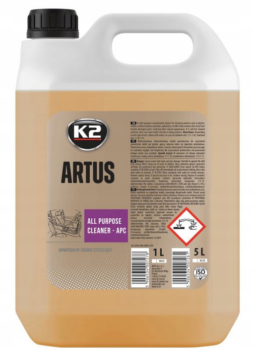 K2 ARTUS APC DO TWORZYW SZTUCZNYCH I TAPICEREK 5KG