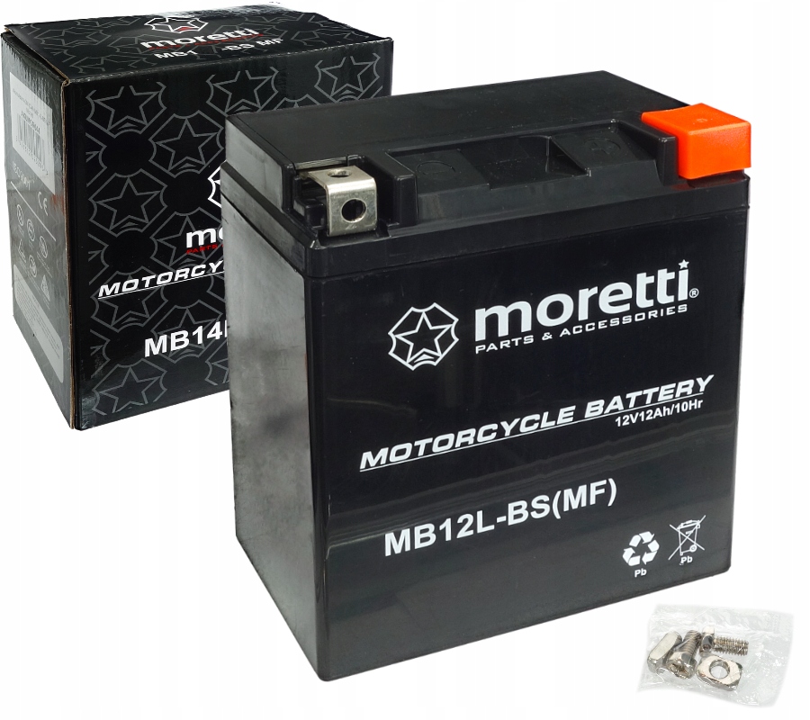 

Akumulator żelowy Moretti Agm MB12L-BS 12 V 12 Ah