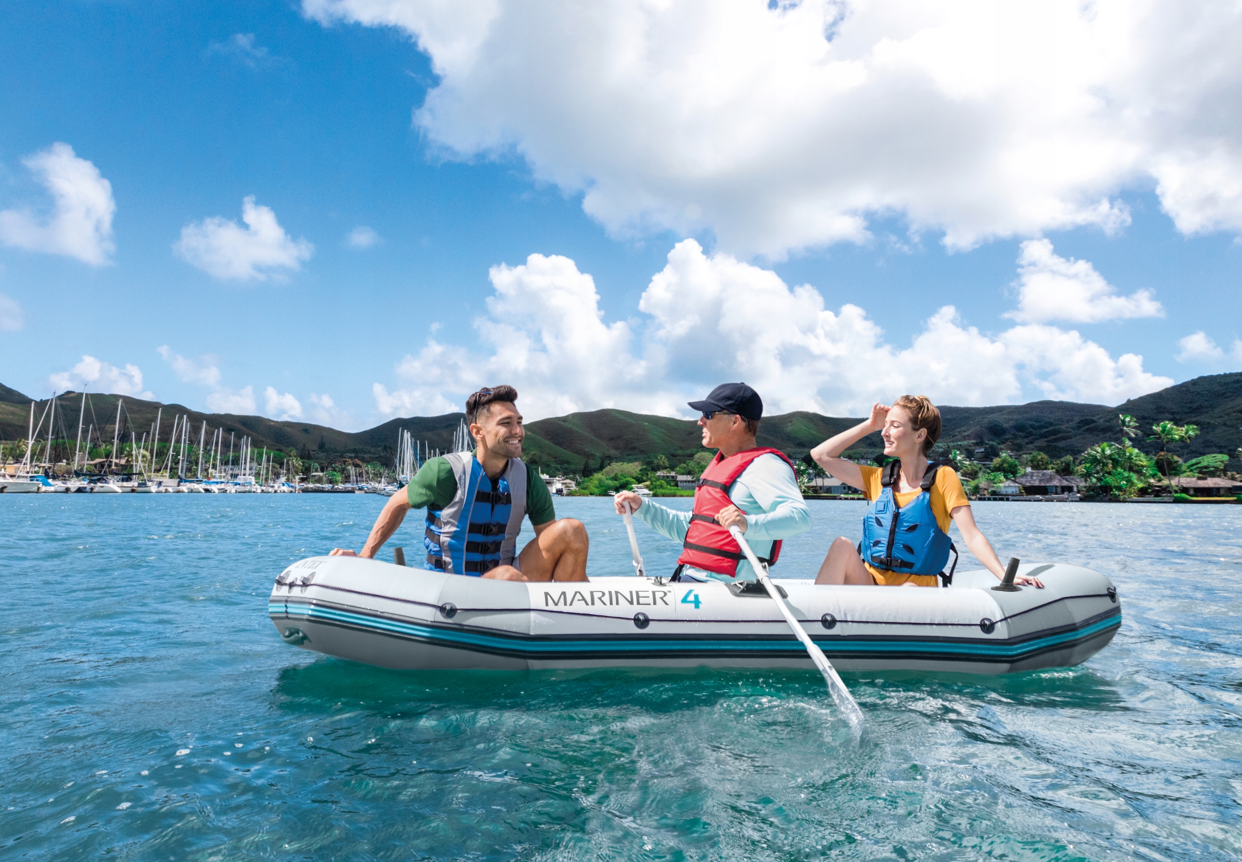 INTEX 68376 PONTON MARINER 4 328x145cm WIOSŁA POMP Marka Intex