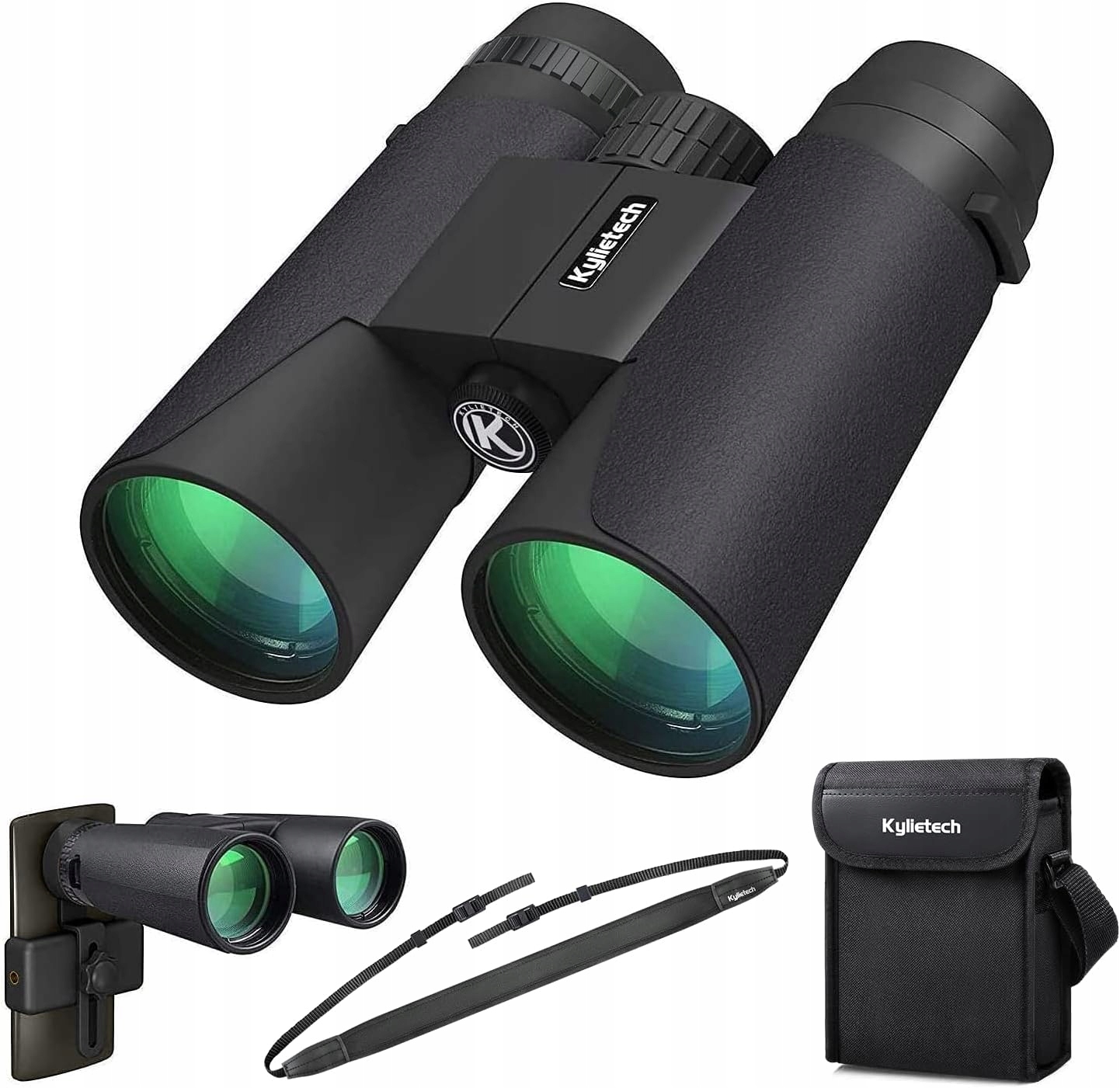 Dalekohled Kylietech 12 x 42 Hd Kompaktní, voděodolný s pouzdrem.