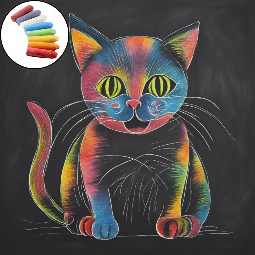 KREDA KOLOROWA TABLICOWA CHODNIKOWA BEZPYLOWA DO TABLICY 12 SZT Kod producenta A112-005C