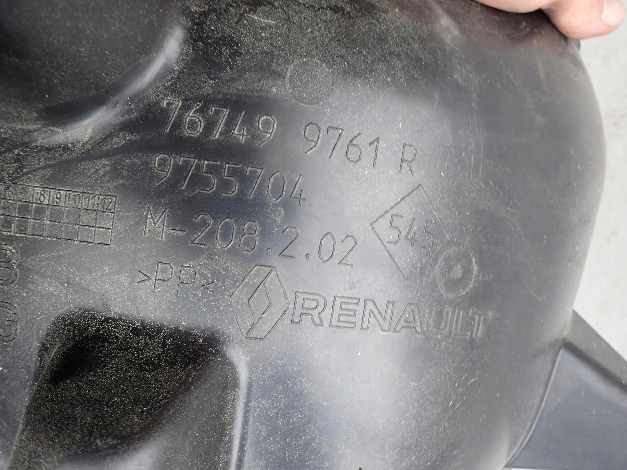 RENAULT CAPTUR II 2 19-> mudguard rear part rear. right