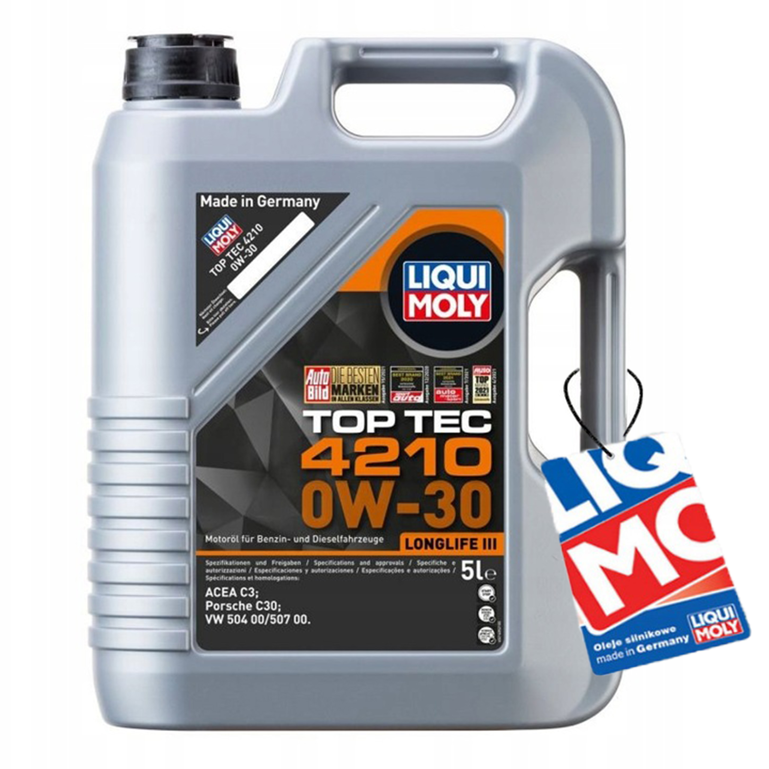 Olej Liqui Moly 0V30 5 L Top Tec 4210 C3 504.00 507.00 Porsche C30