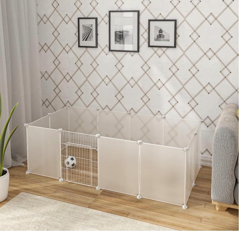 Levně Kotec Klec Ohrada pro králíky malých zvířat Oplocení Výběh