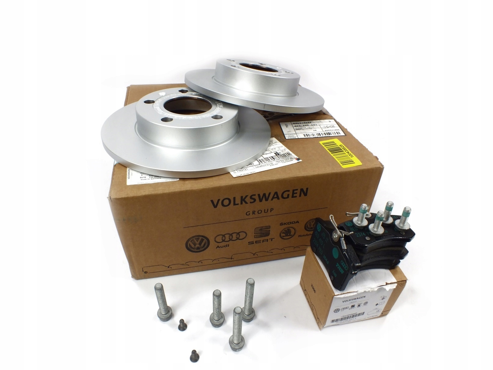 ZESTAW TARCZE KLOCKI HAMULCOWE TYŁ AUDI A4 B6 B7