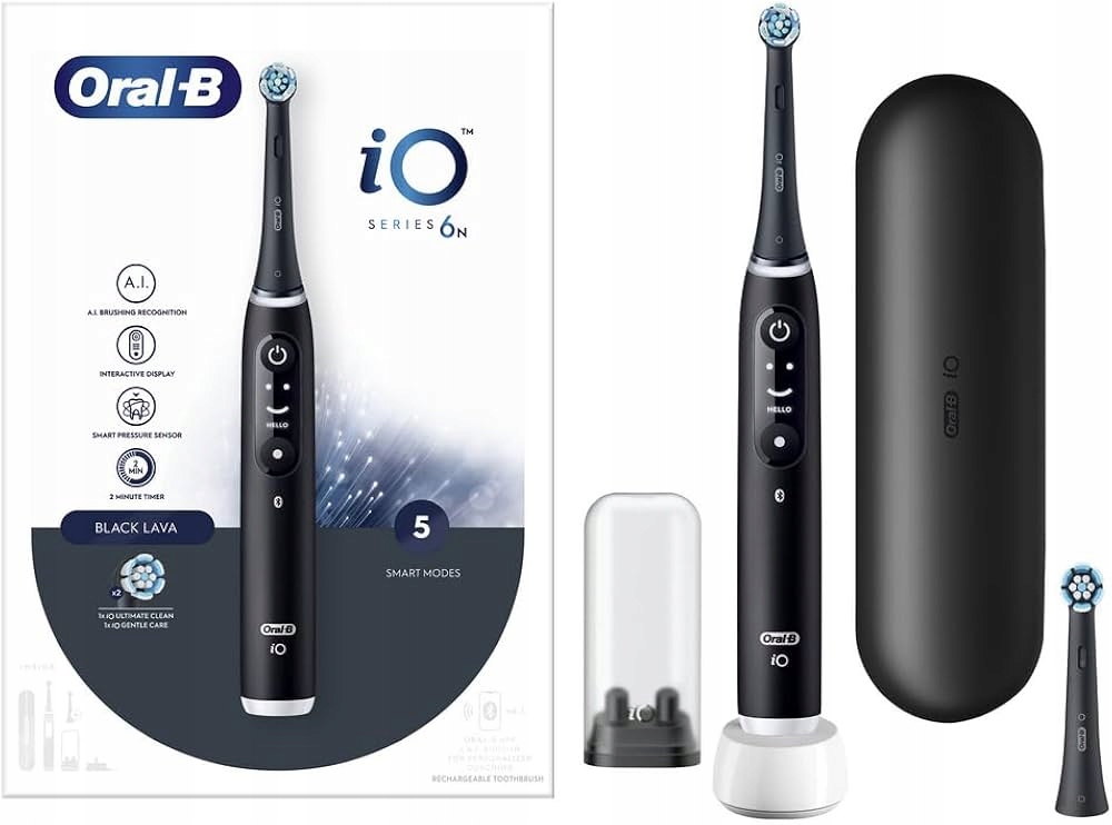 Szczoteczka elektryczna Oral-B iO6N czarna akumulatorowa z Bluetooth
