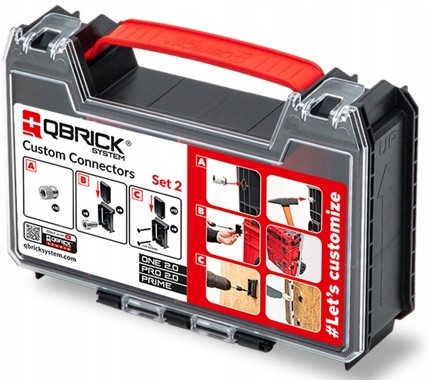 Szybkozłączki z moletami Qbrick System Custom Connectors Set 2 Inserty