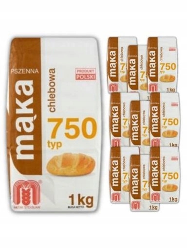 Levně 2x Pšeničná mouka chlebová typ 750 Młyny Stoisław 10x1 kg