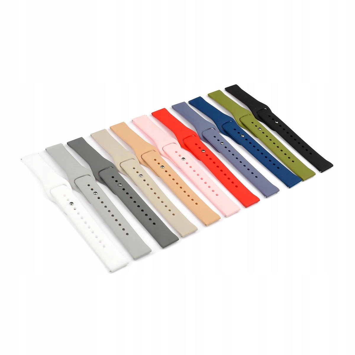 Pasek do zegarka 22MM Uniwersalny Silikonowy KOLORY - TELESKOPY Quick Pins Marka PACIFIC
