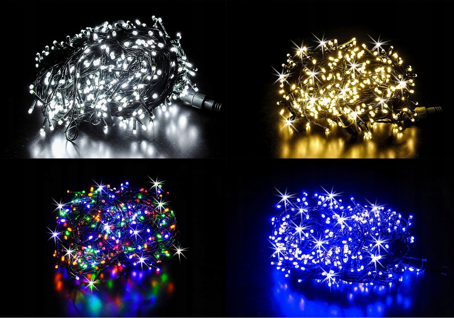 LAMPKI CHOINKOWE ZEWNĘTRZNE9,5m 100LED+FLASH ISKRA