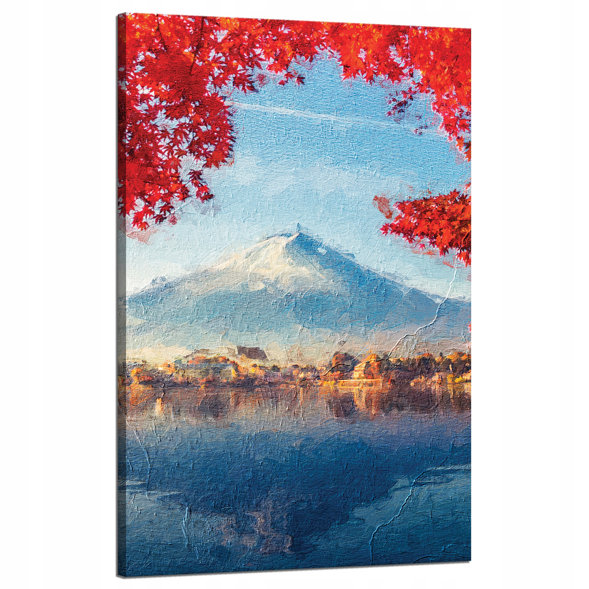 Obraz na plátně Barevné listy Městečko Hora Voda 50x80 cm