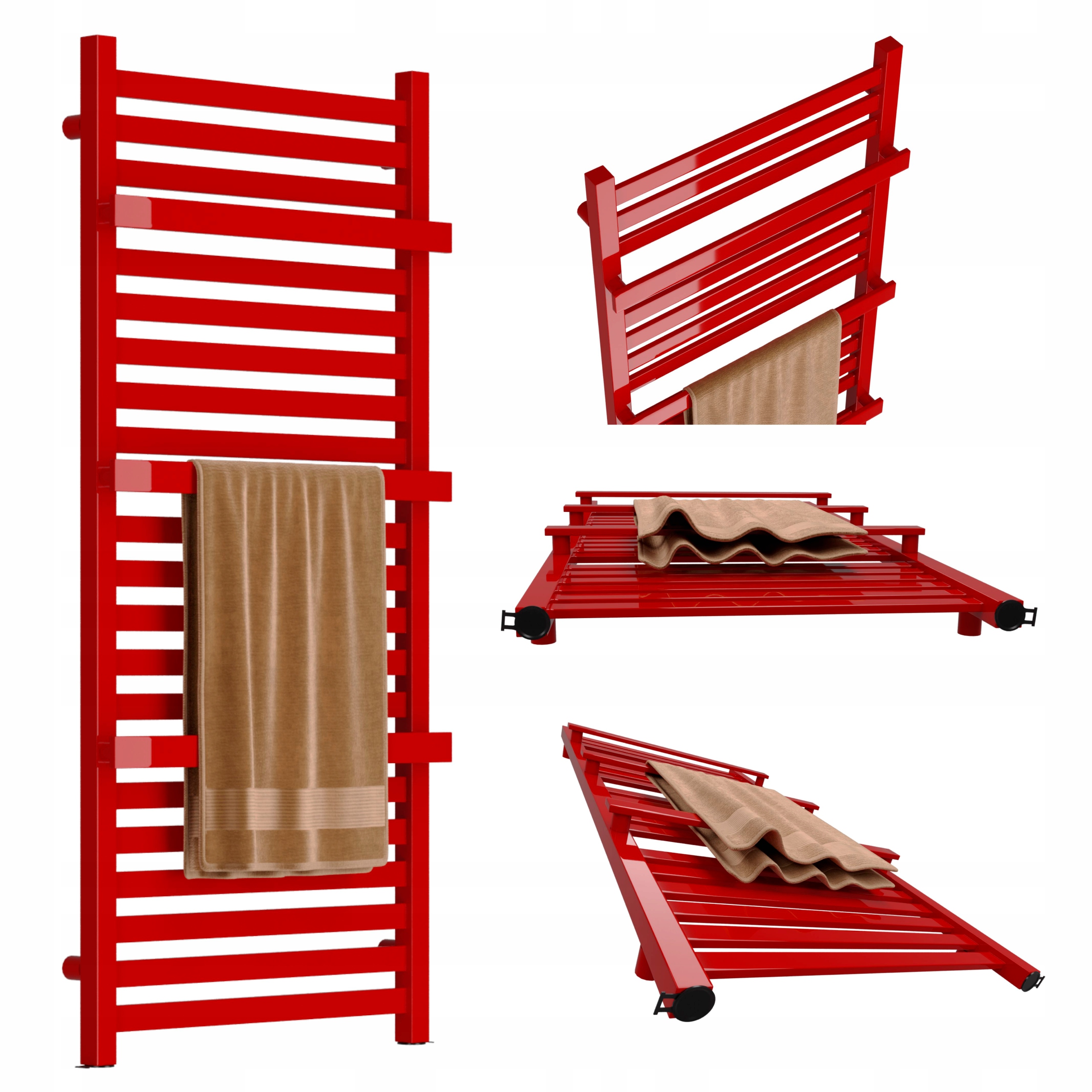 Koupelnový Radiátor Gold 950X430 Červený