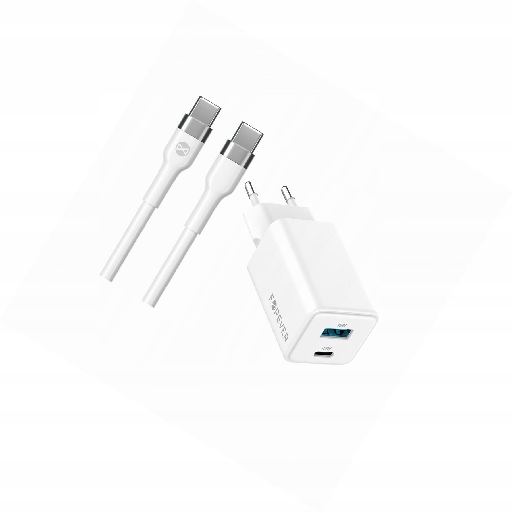 Szybka ładowarka GaN 45W Usb-c z kablem do Samsung Galaxy S22