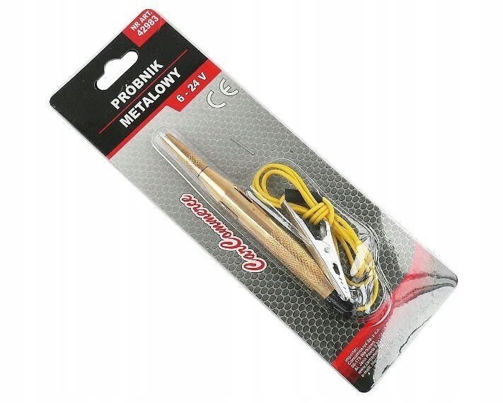 PRÓBNIK NAPIĘCIA SAMOCHOD.6-24V METALOWY Marka Carcommerce