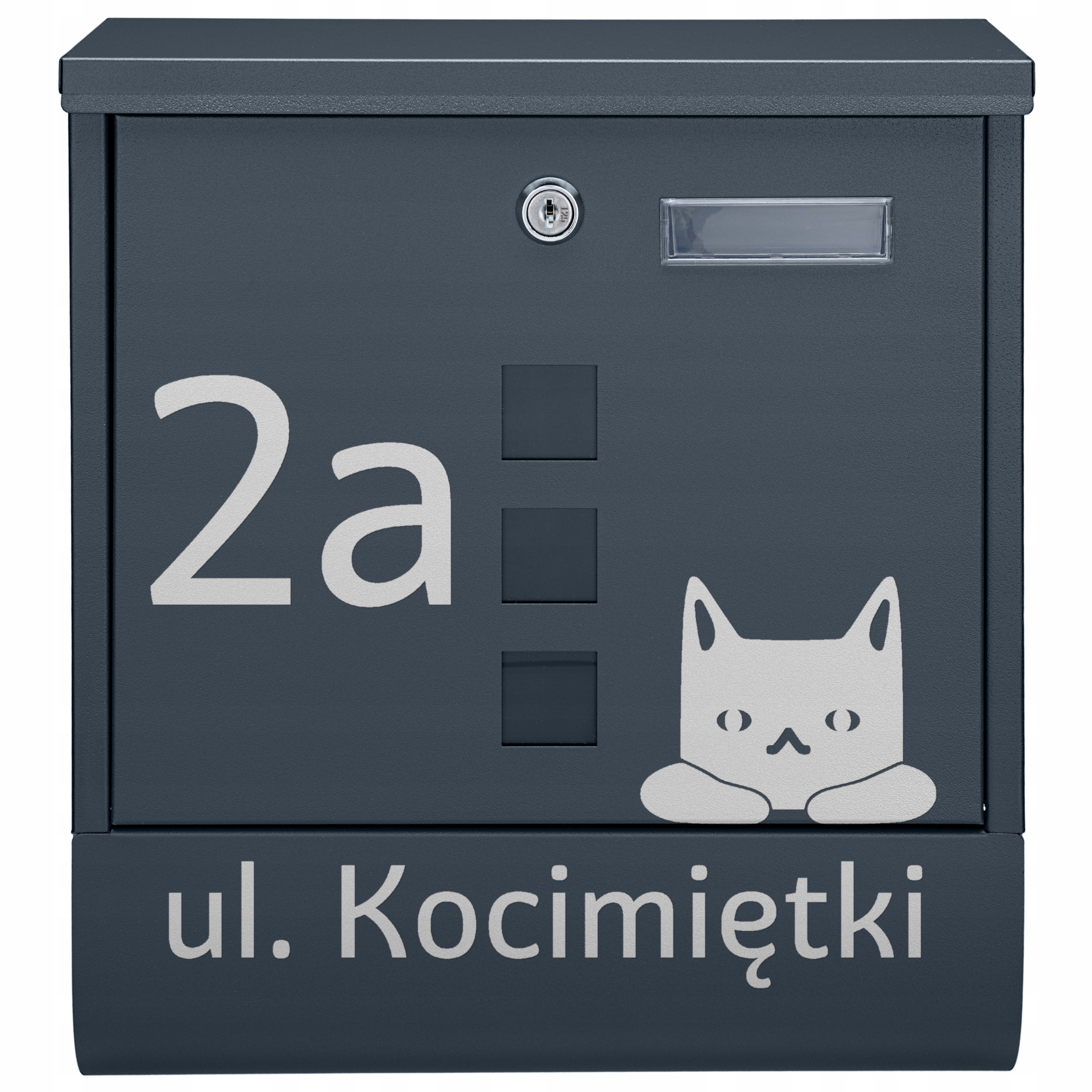 Poštovní Schránka A Poštu Tuba Antracit Vzor